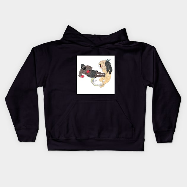 Mythological Dropkick Kids Hoodie by EnviableWreck